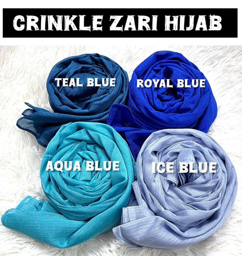 CRINCKLE ZARI HIJABS