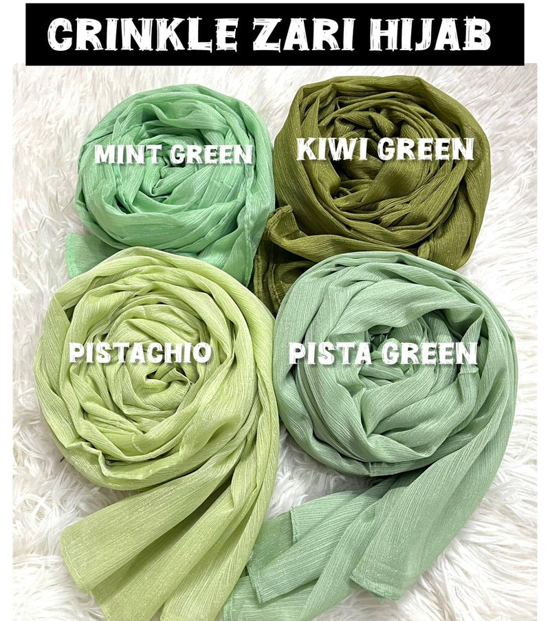 CRINCKLE ZARI HIJABS
