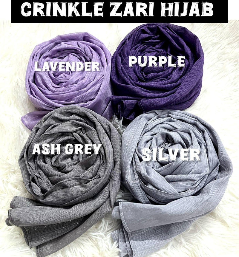 CRINCKLE ZARI HIJABS