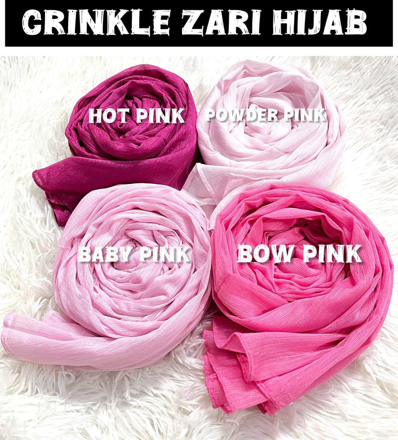 CRINCKLE ZARI HIJABS