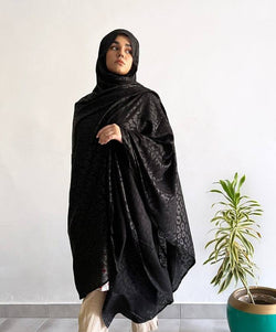 Elegant Namaz Chaddar - Black Beauty