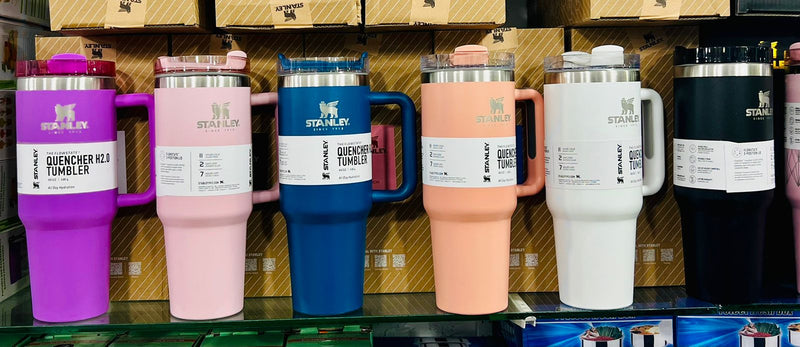 Drinkware 40oz Insulated Tumbler Thermos Flask with Straw & Lid